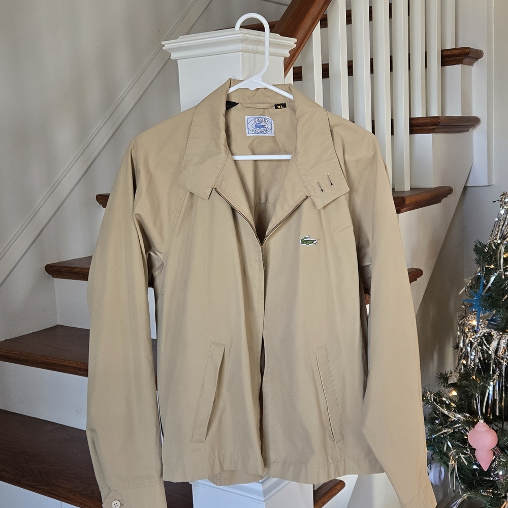Lacoste Tan Zip-Up Jacket